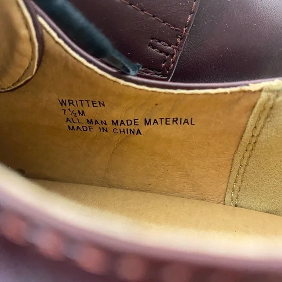 Madden Girl Written Burgundy Platform Oxford Shoes EUC Size 7.5 Goth Grunge - Picture 10 of 15